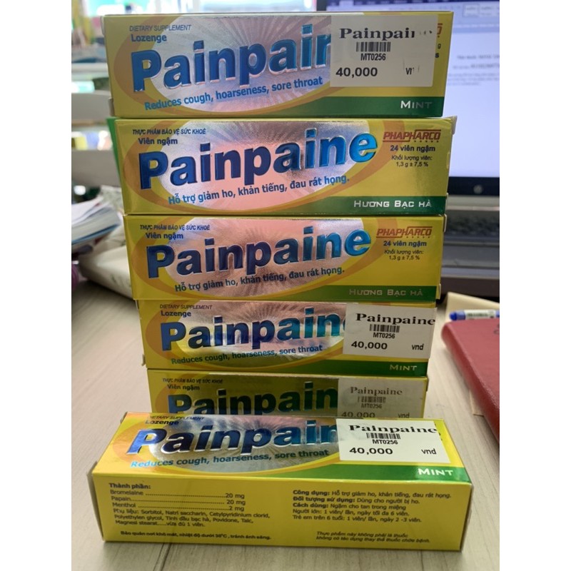 PainPaine kẹo ngậm tuýp 24 viên
