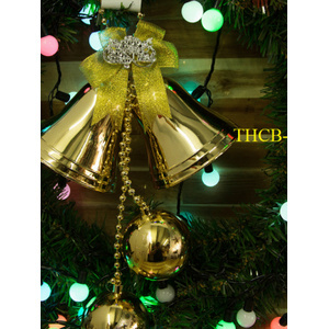 Chuông bóng vàng trang trí Noel Kotanzi 20 x 10 x 8 cm(naivang955)