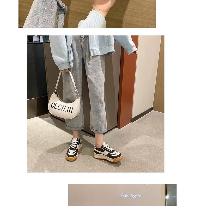 Giày sneaker thể thao độn đế Nữ, đế bằng