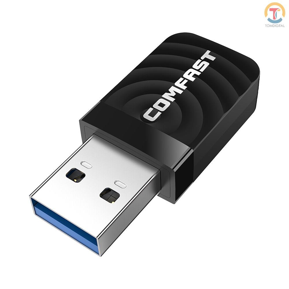 USB truyền tín hiệu wifi không dây Tgl Comfast Cf-812Ac Ac với cổng USB 1300mbps 2.4g 5.8ghz chuyên dụng | BigBuy360 - bigbuy360.vn