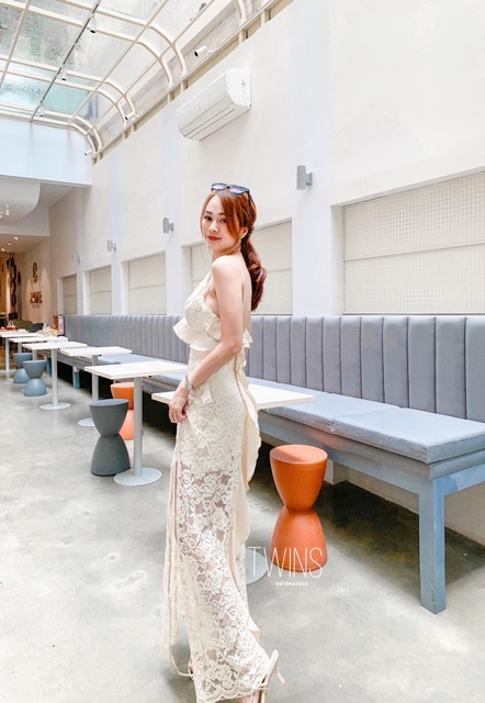 Váy maxi ren 2s xẻ chân 1297