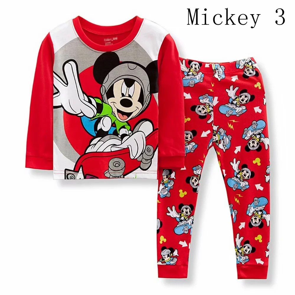 Set đồ ngủ dài in hình chuột Mickey dễ thương cho bé gái