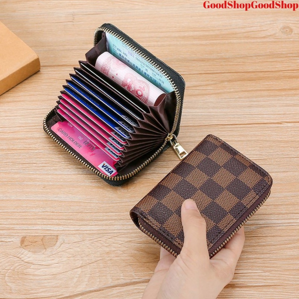 VÍ NỮ CẦM TAY NHỎ GỌN, PHỐI CARO CỰC ĐẸP VỚI RẤT NHIỀU NGĂN TIỆN DỤNG, KIỂU DÁNG SÀNH ĐIỆU NEW-0037 CHẤT LIỆU DA BỀN ĐẸP