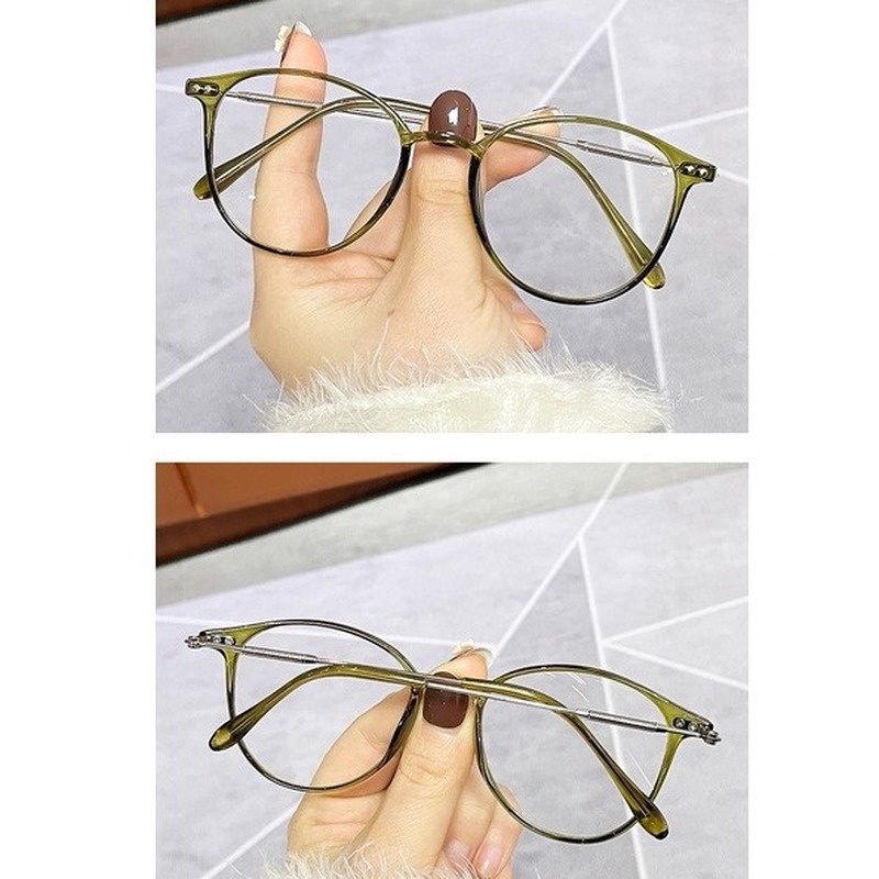 (KIQI-FASHION) COD Mắt Kính Chống Tia Bức Xạ/ Ánh Sáng Xanh Từ Máy Tính Thời Trang Hàn Quốc Chất Lượng Cao