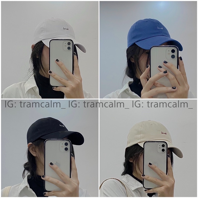 [Ảnh thật] Mũ lưỡi trai thêu chữ Tmi phong cách hàn quốc