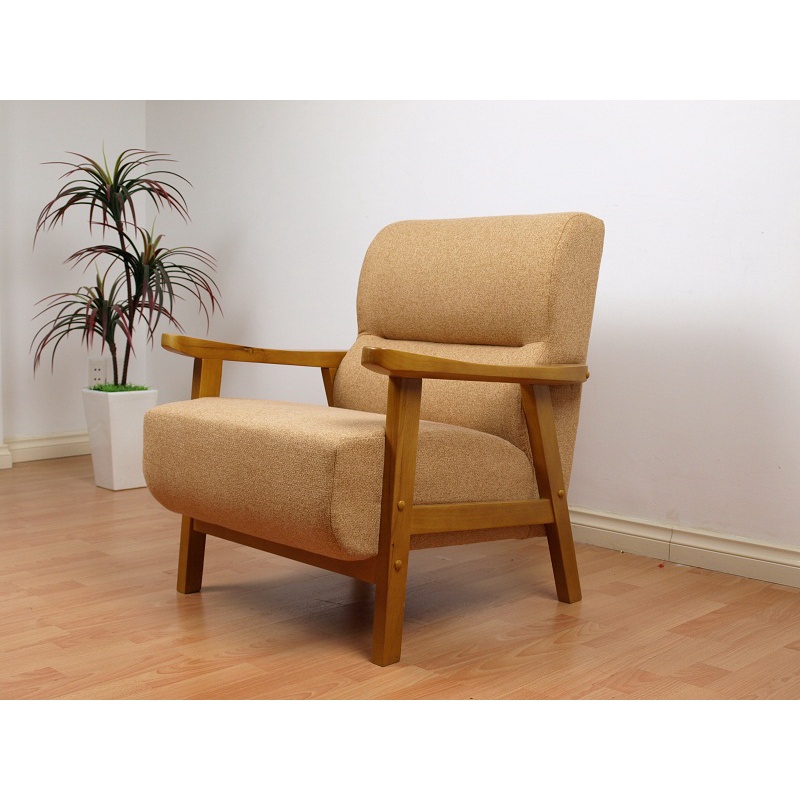 Sofa đơn Cherry khung gỗ bọc vải bố - HW101