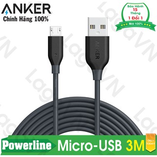 Cáp Micro USB Anker PowerLine+ 3m