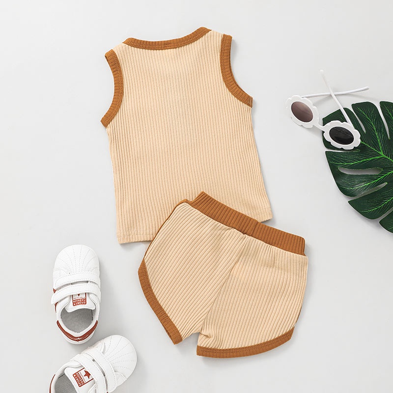 Combo bộ đồ bé gái 1-6 tuổi đồ vest cho bé trai áo ba lỗ quần đùi set mùa hè thời trang cho bé trẻ em sơ sinh