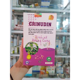 Trinh Nữ Hoàng Cung Crinudin - Hỗ trợ điều trị u xơ tử cung, u nang buồng trứng, u xơ tuyến tiền liệt