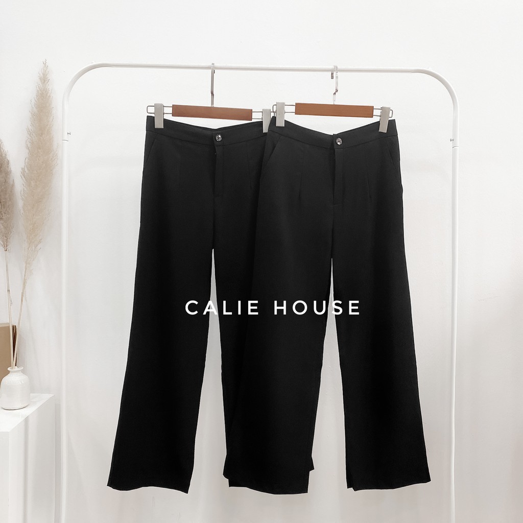 Quần ống rộng suông dáng dài culottes, hàng thiết kế thương hiệu thời trang công sở Calie House Q23