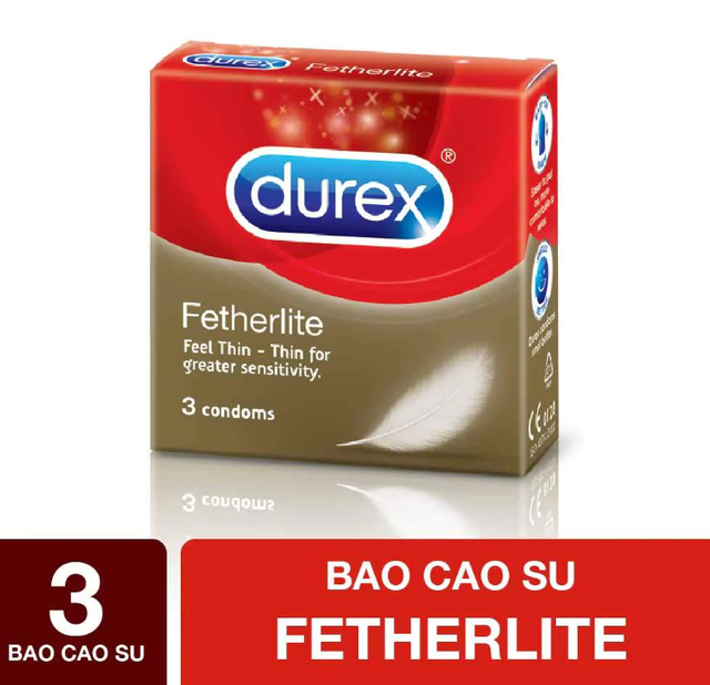 [Mã FMCGMALL - 8% đơn 250K] Bộ 1 hộp bao cao su Durex Fetherlite (12 bao/hộp) + tặng 1 hộp Durex Fetherlite 3 bao