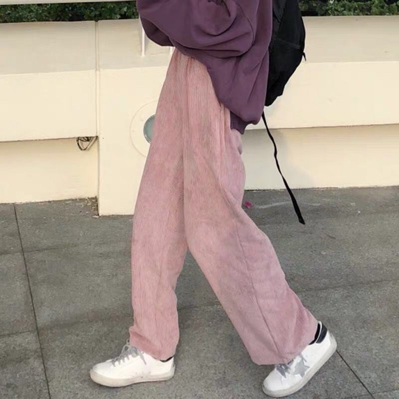 Fashionable Plain Color Long Pants For Women