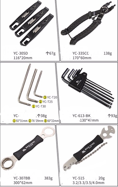 Bộ sửa chữa xe đạp thể thao Bikehand chính hãng