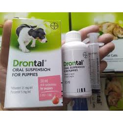 sổ giun cho chó con drontal dạng nước- 500ml/lọ