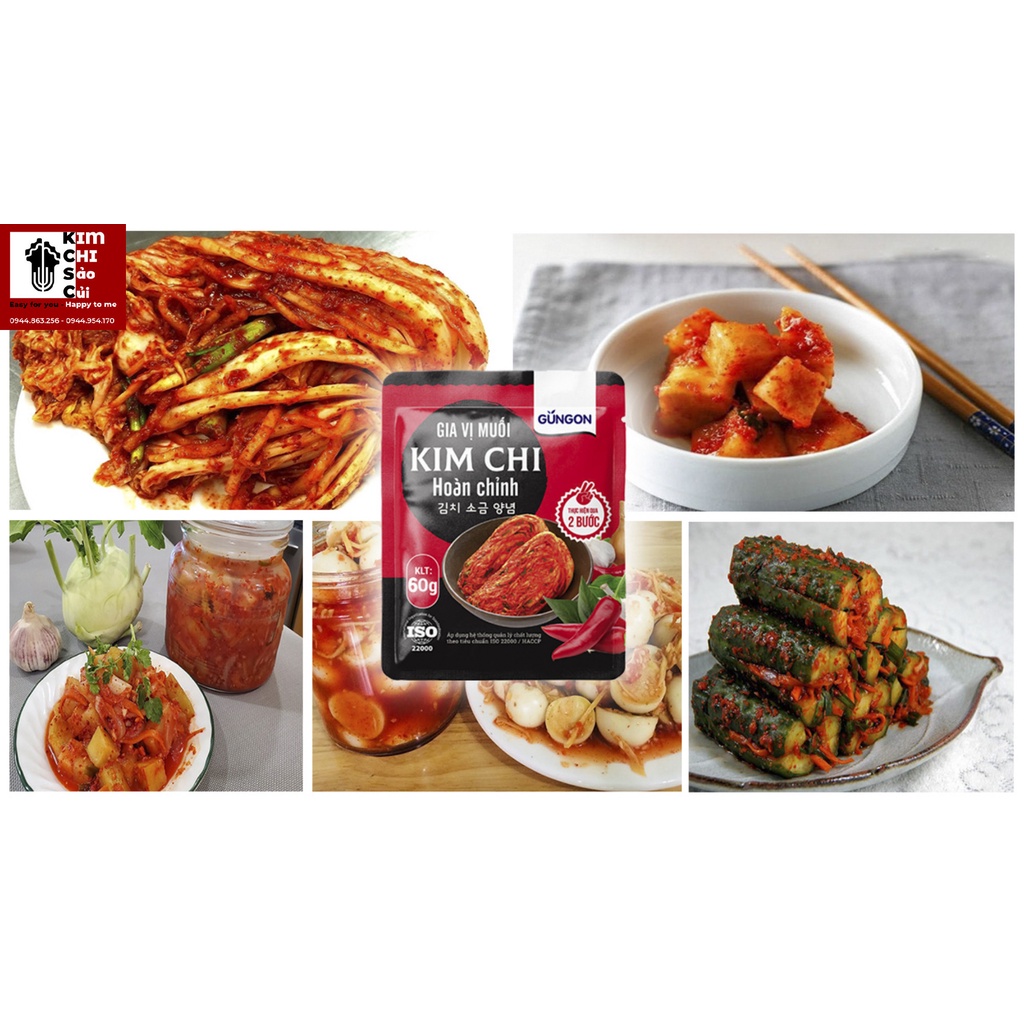 GIA VỊ HOÀN CHỈNH MUỐI KIM CHI HÀN QUỐC GUNGON - 60G | BigBuy360 - bigbuy360.vn