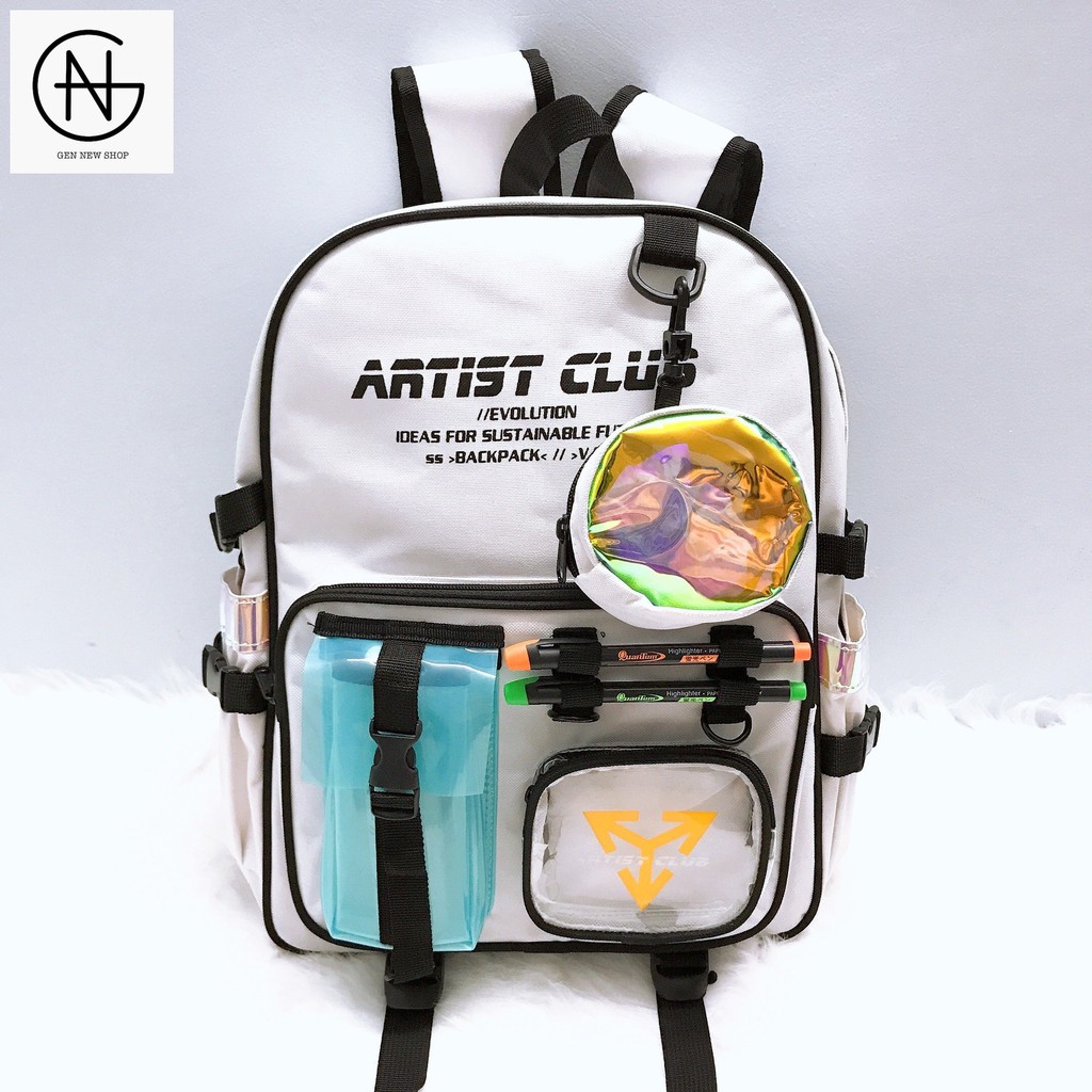 Balo Đi Học Nam Nữ Đẹp Học Sinh Hologram Dạ Phản Quang Phát Sáng  BL DQ AT 01