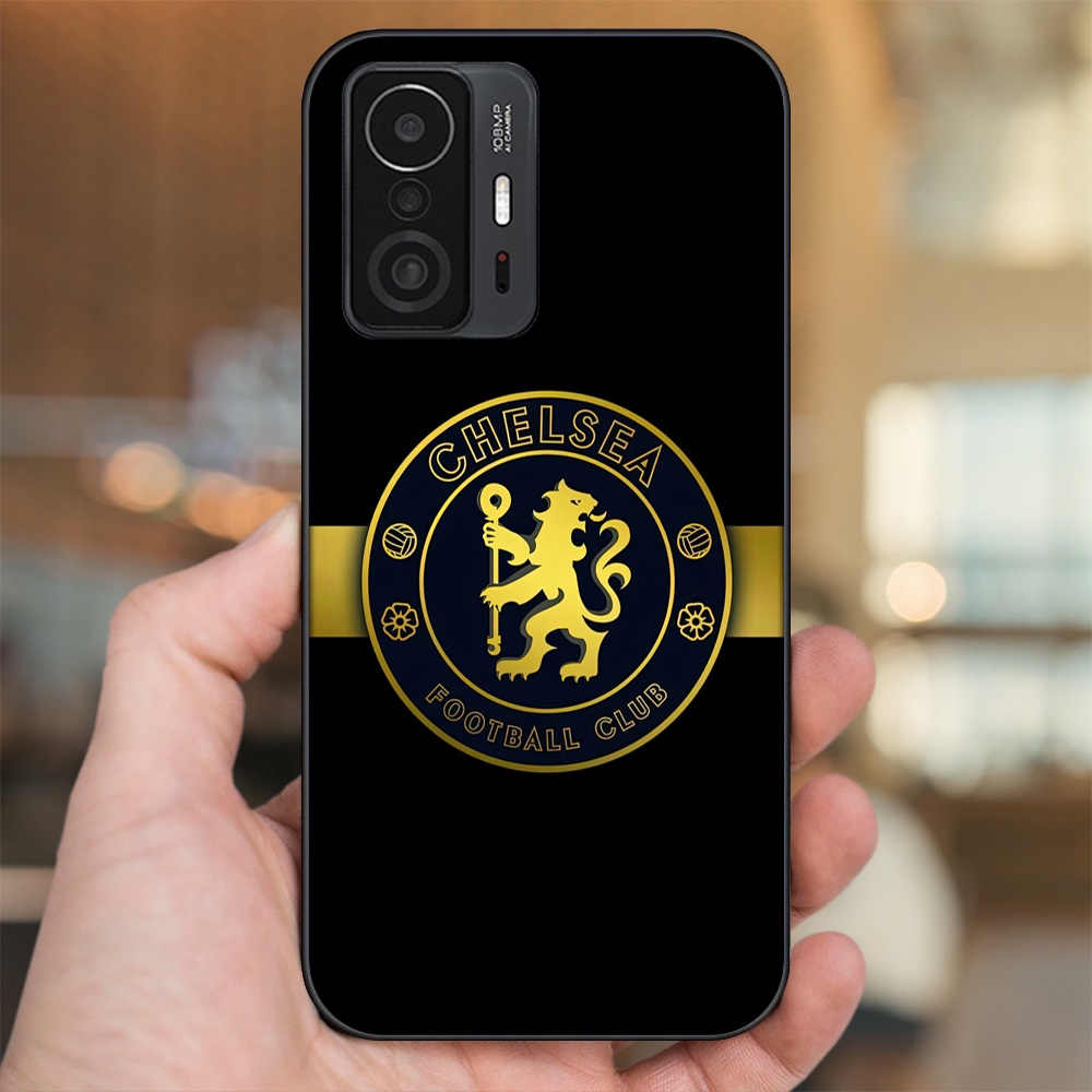 Ốp lưng Xiaomi 11T viền đen in hình Chelsea FC