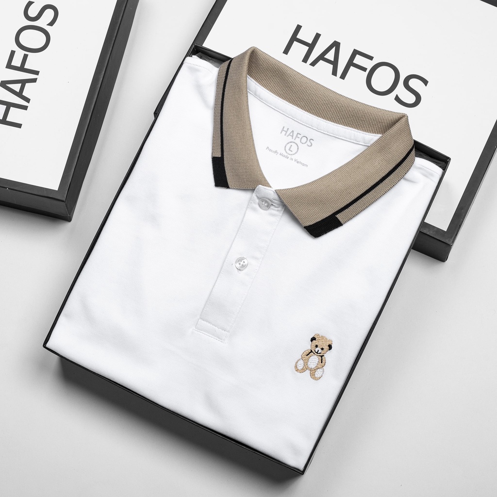 Áo Thun Polo Nam cổ bẻ BR xanh vải Cá Sấu Cotton cao cấp chuẩn form – HAFOS