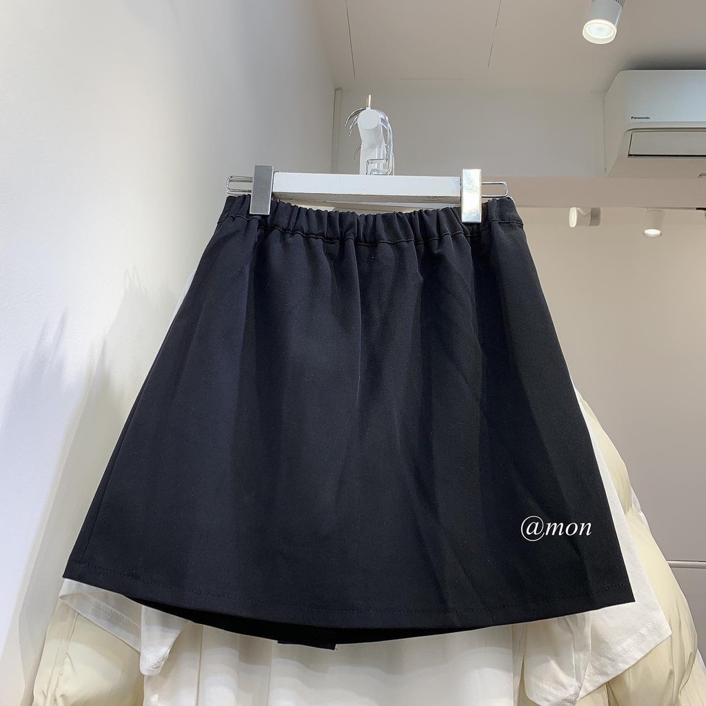 2101241 Chân váy ngắn nữ - chân váy chữ A chất mềm mát có lót quần trong | BigBuy360 - bigbuy360.vn