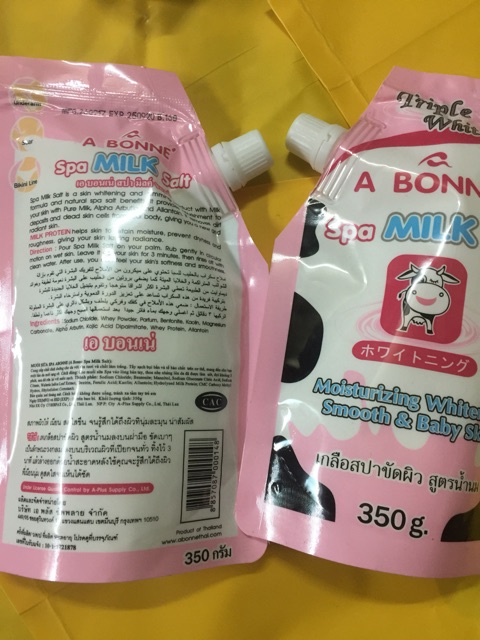 Sale 25% Muối tắm sữa bò tẩy tế bào chết A Bonne Spa Milk Salt Thái Lan 350gr tốt nhất