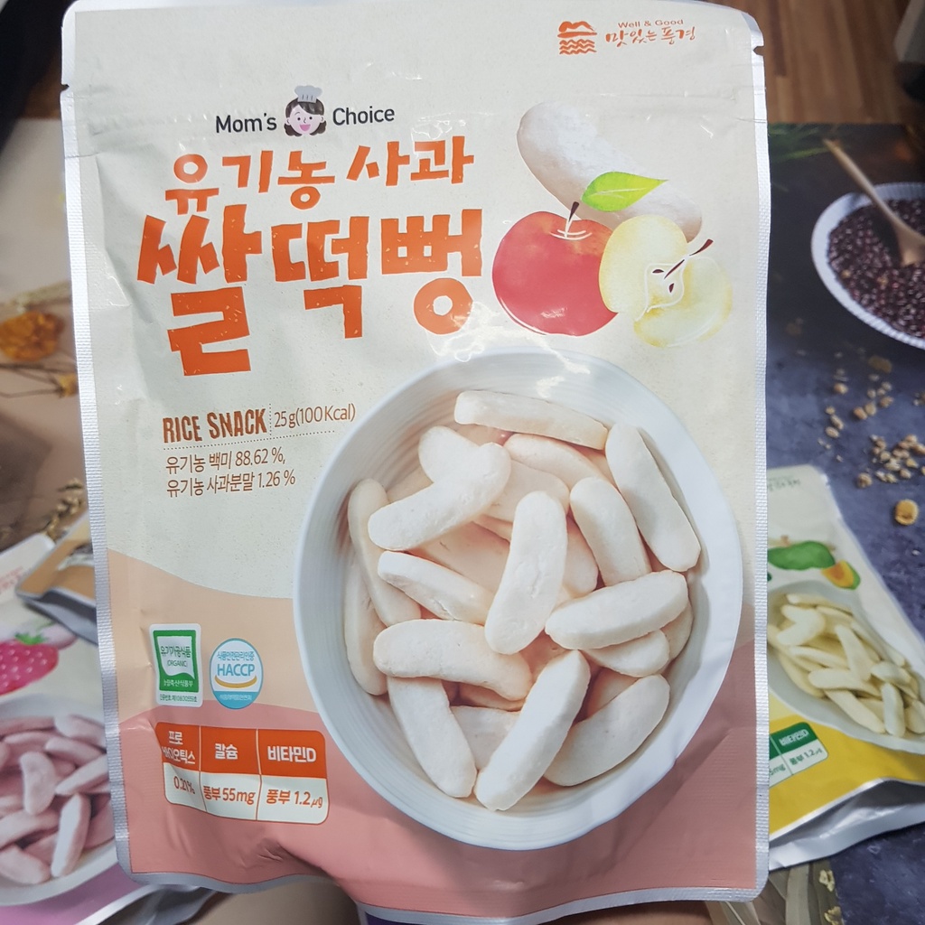 Bánh gạo hữu cơ Mom’s Choice Hàn quốc cho bé từ 6 tháng