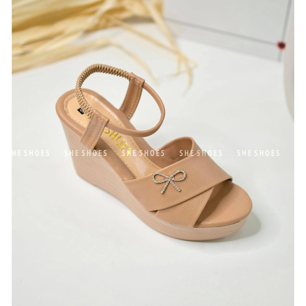 Giày sandal đế xuồng ♥️Freeship♥️ sandal nữ 9p siêu nhẹ, độc quyền bởi SHE SHOES