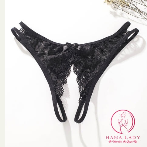 Quần lót lọt khe, quần chip hở đáy ren sexy quyến rũ LK077