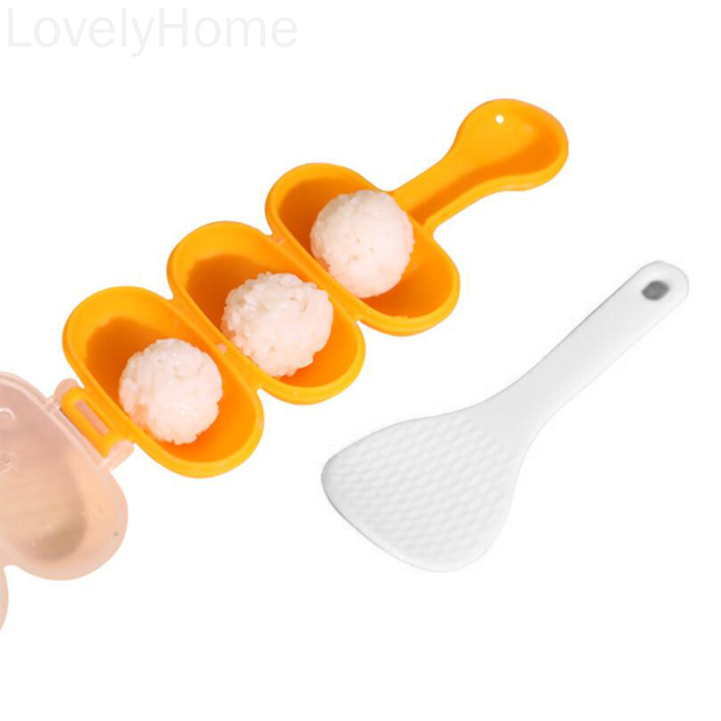Dụng Cụ Làm Cơm Cuộn 3 Ngăn Tiện Lợi