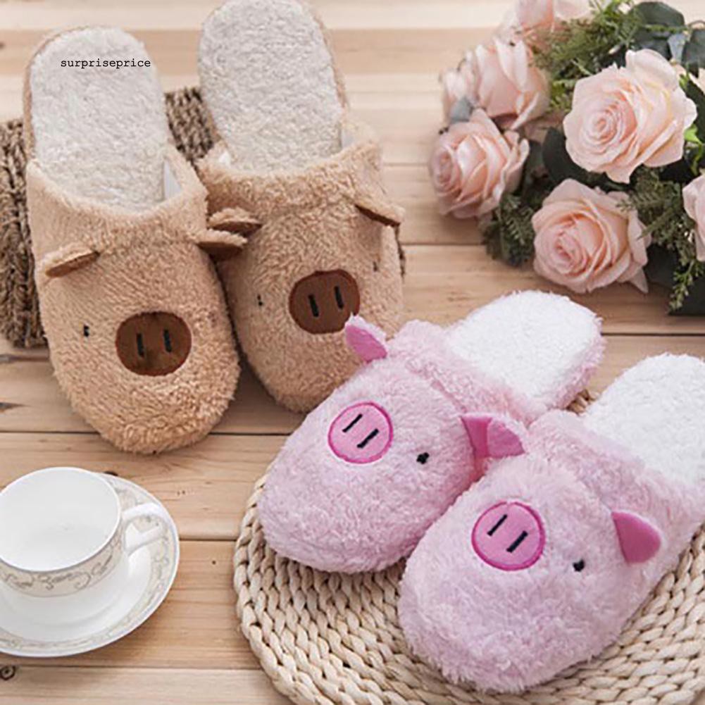 Dép bông đi trong nhà chống trượt hình gấu dễ thương