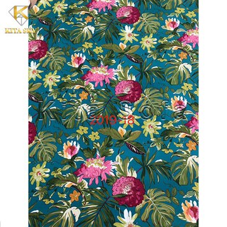 Vải Họa Tiết Textile Pattern, Vải họa tiết đẹp vintage, hoa lá tropical, cổ điển, thổ cẩm, trang trí, bọc sofa giá rẻ.
