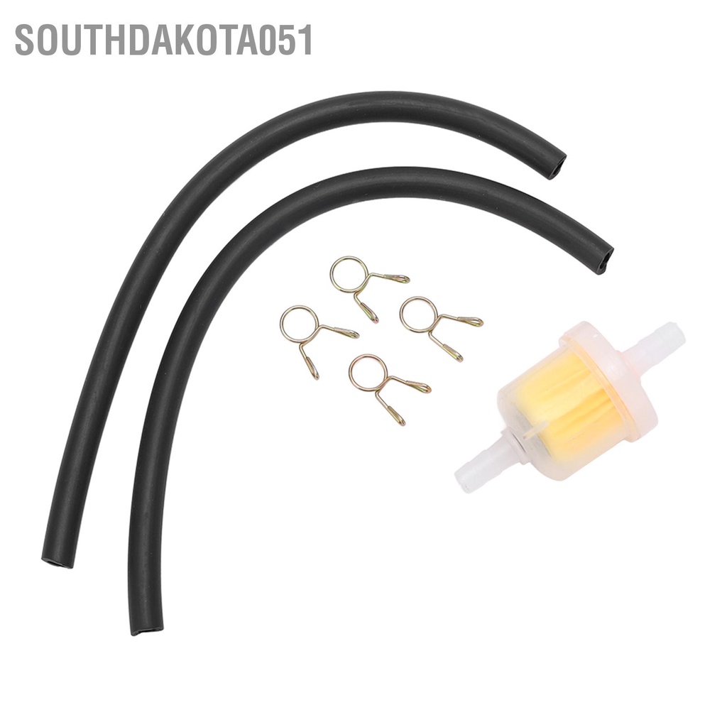 Southdakota051 Bình xăng 1L với Bộ lọc nhiên liệu dạng ống Màu trắng cho 43cc 47cc 49cc Xe máy nhỏ 2 thì ATV