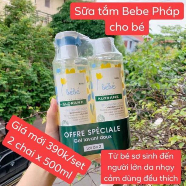 thaitai13y Set 2 sữa tắm Bebe Klorane vb14s