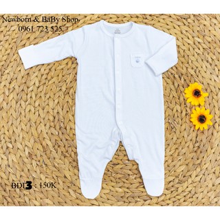 Bộ body trắng newborn NOUS petit