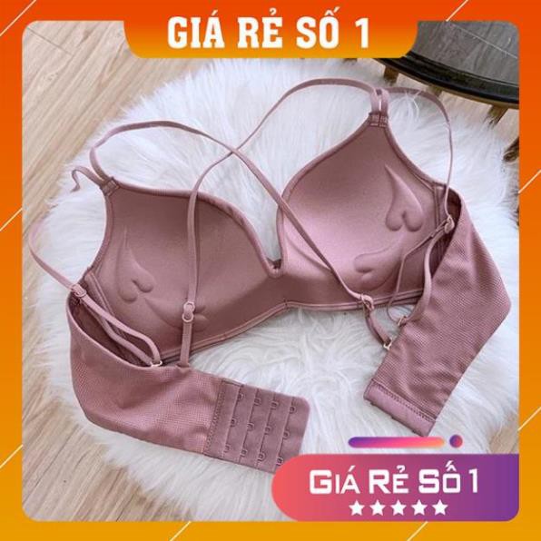 [Cả Bộ] Bộ Đồ Lót Đúc Su Thông Hơi Không Gọng Chéo Ngực Dây Tạo Kiểu | BigBuy360 - bigbuy360.vn