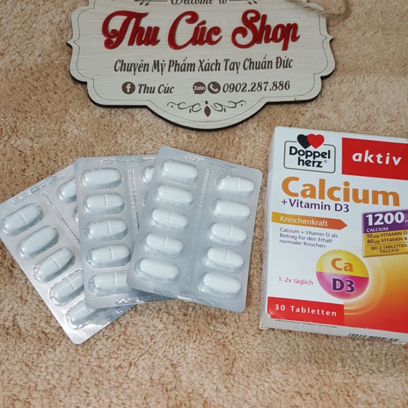 viên uống Calcium vitamin D [HÀNG CHUẨN ĐỨC]