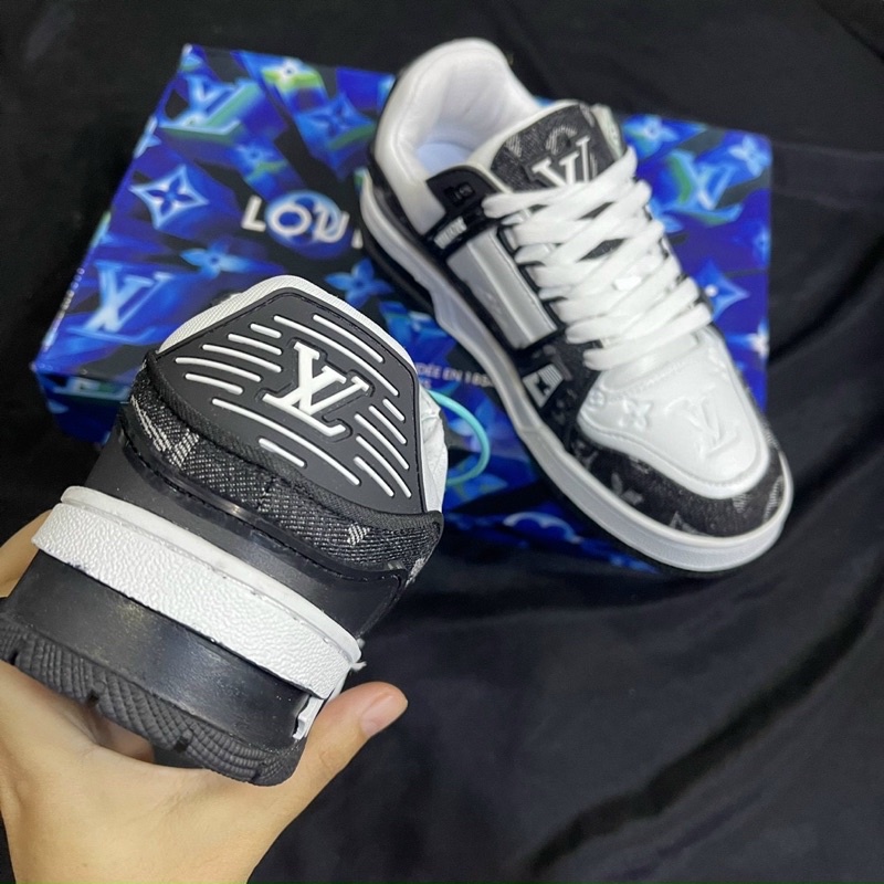 Giầy LV xanh đen chất đẹp fullbox
