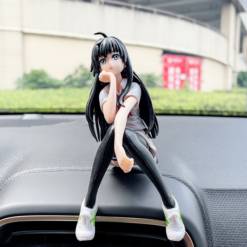 Mô hình nhân vật anime Luffy dễ thương dùng trang trí bảng điều khiển xe ô tô chất lượng cao