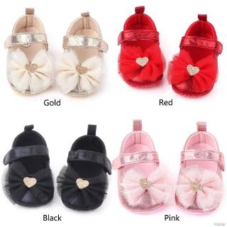 Đôi giày búp bê đế mềm đính nơ xinh xắn dành cho bé gái
