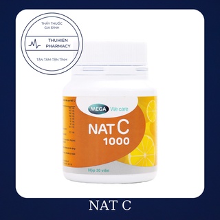[Chinh Hang] Nat C - Vitamin C Tăng Cường Sức Đề Kháng Cho Cơ Thể (NatC) 1000mg