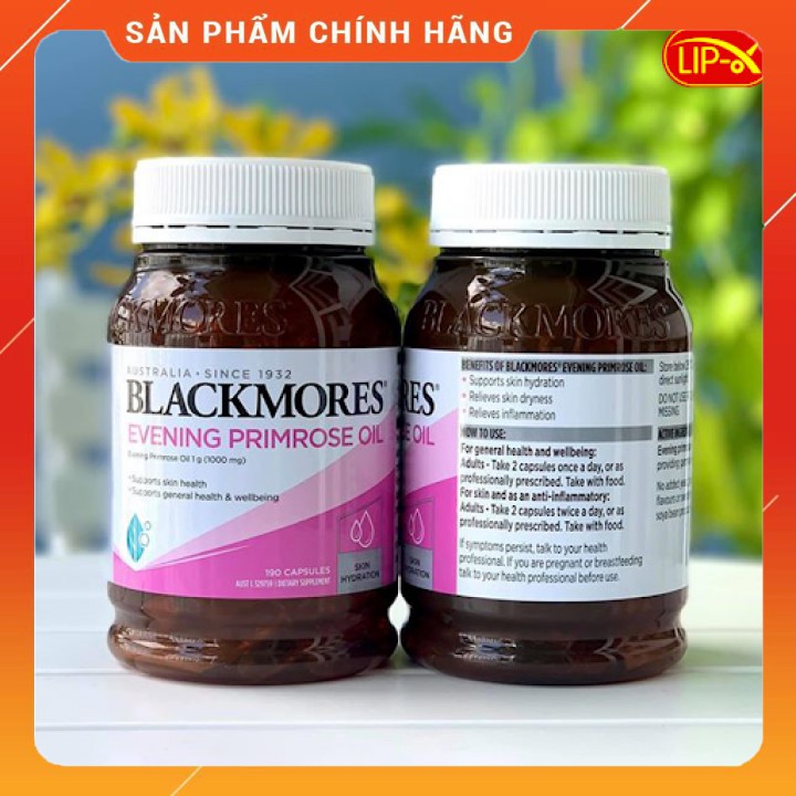 Tinh dầu Hoa anh thảo Blackmores Evening Primrose Oil Úc 🔥𝐍𝐄𝐖🔥 giúp làm đẹp da tóc, cân bằng nội tiết mẫu mới 2021