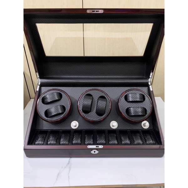 hộp đồng hồ xoay quay 6x10 dành cho đồng hồ cơ tự động