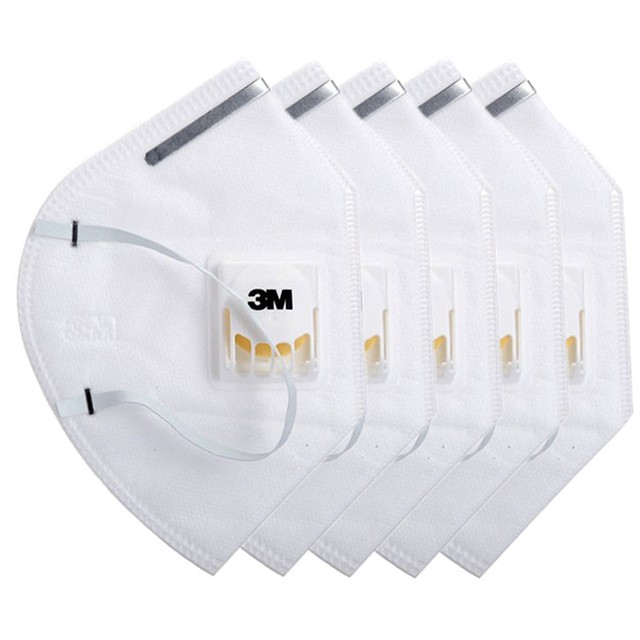 Khẩu trang 3M 9001V N95 KN95 P2 FFP2 lọc 95% bụi mịn PM2 5 có van thở chính hãng