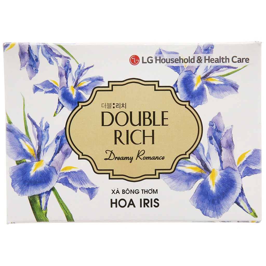 Xà bông/ Xà phòng Double Rich Hoa Hồng - Hoa Iris - Hoa Lily 90g