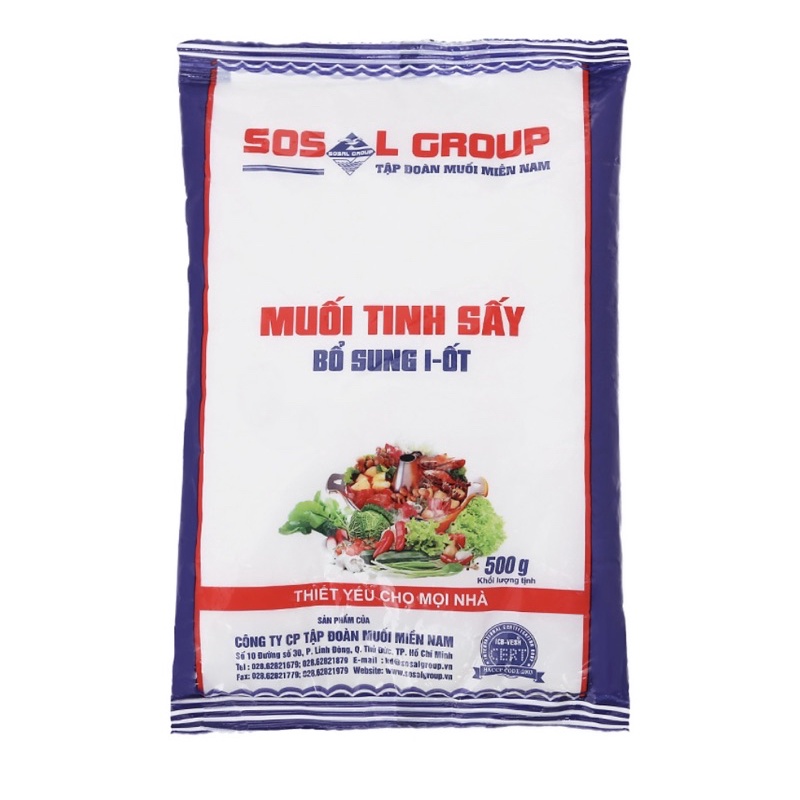 Muối i ốt 500g