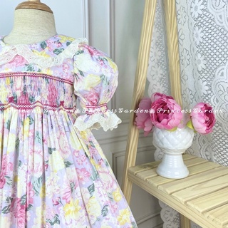 ĐẦM SMOCK HOA CỔ ĐIỀN[1y-8y]