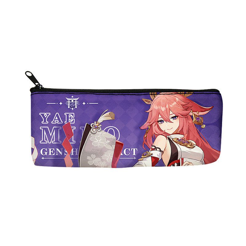 Túi Đựng Bút Bằng Vải Canvas Họa Tiết Anime Dễ Thương Xinh Xắn