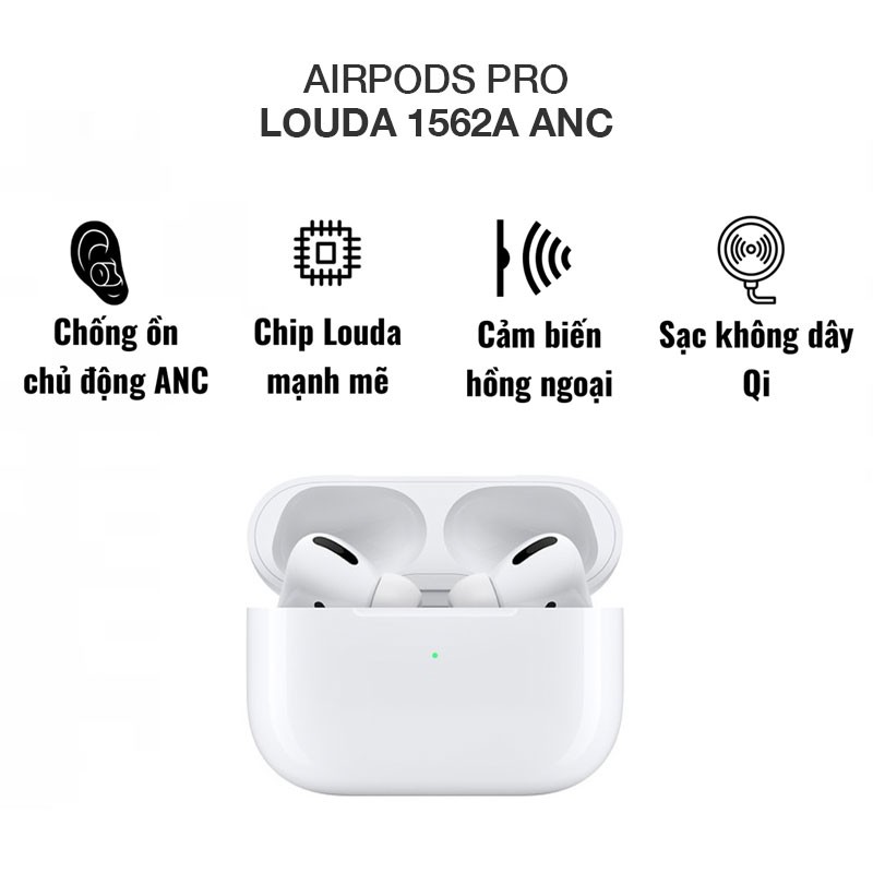 Tai nghe bluetooth Airpods Pro Louda 1562A ANC xuyên âm chống ồn bản cao cấp nhất