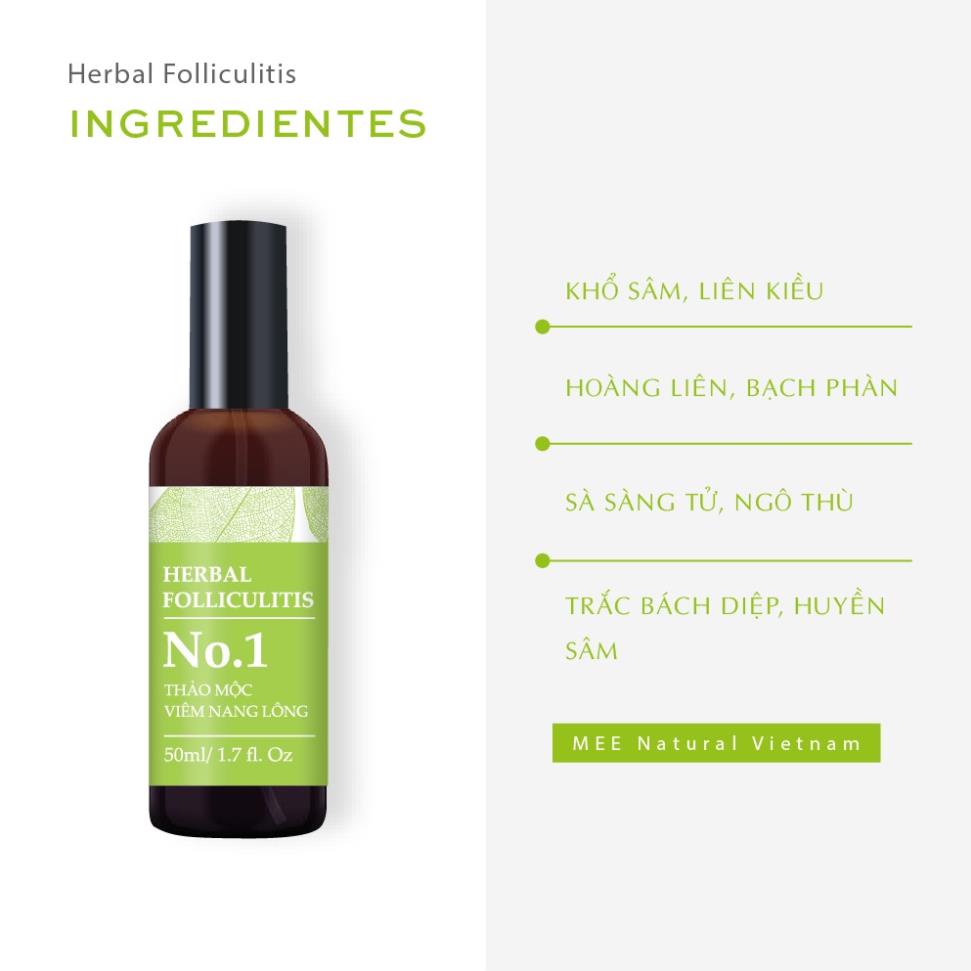 Xịt viêm nang lông, viêm lỗ chân lông - Thảo mộc thiên nhiên MEE NATURAL 50ml.. | BigBuy360 - bigbuy360.vn