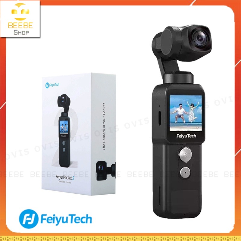 Feiyu Pocket 2 - Camera Action Nhỏ Gọn, Góc Quay Siêu Rộng 130°, Zoom 4x, Quay Video 4K, Theo Dõi Khuôn Mặt