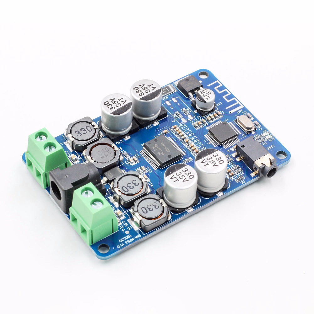 TDA7492P Bluetooth 4.0 V4.0 V2.1 Audio Receiver Amplifier Board Module With AUX Interface 2*25W Drive Speaker AUX Interface